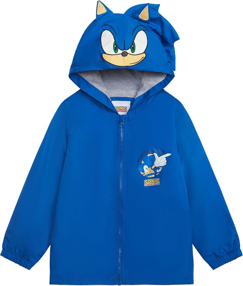 Sega جاكيت خفيف مثالي مقاوم للمطر مبطن بجرسي للأولاد سونيك ذا هيدجهوج - Image 1